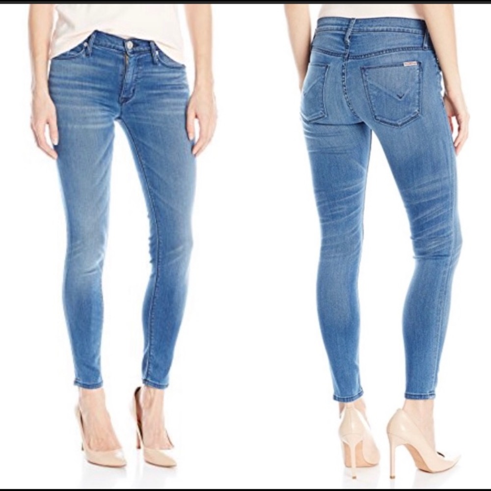 Hudson Nico Ankle mid rise super skinny jeans 26